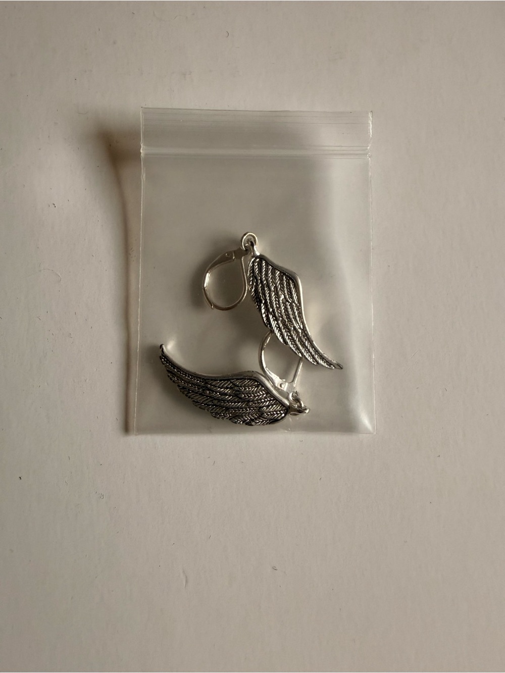 Silver Wing Drop Earrings - Women Jewelry